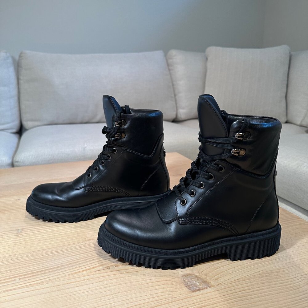 Moncler Combat Boots - Black (Women's EU 38/Size 8) - Picture 2 of 13